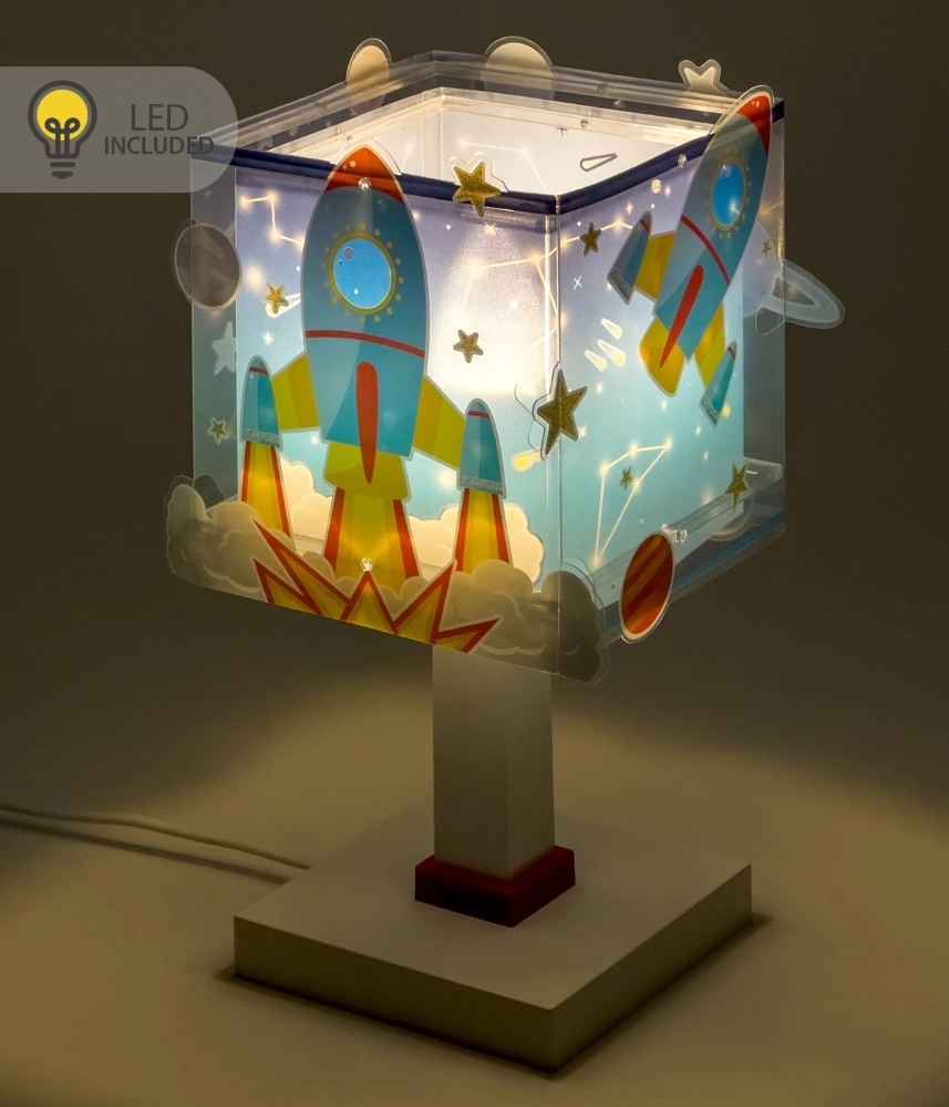 Tischlampe Rocket blaues Leuchten im Dunkeln Dalber 8420406002460