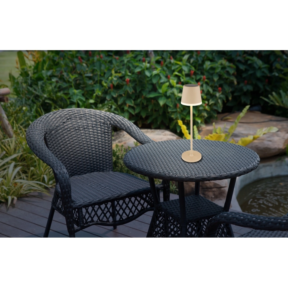 Solartischlampe Vannieso Sandbraun Globo 9007371458684