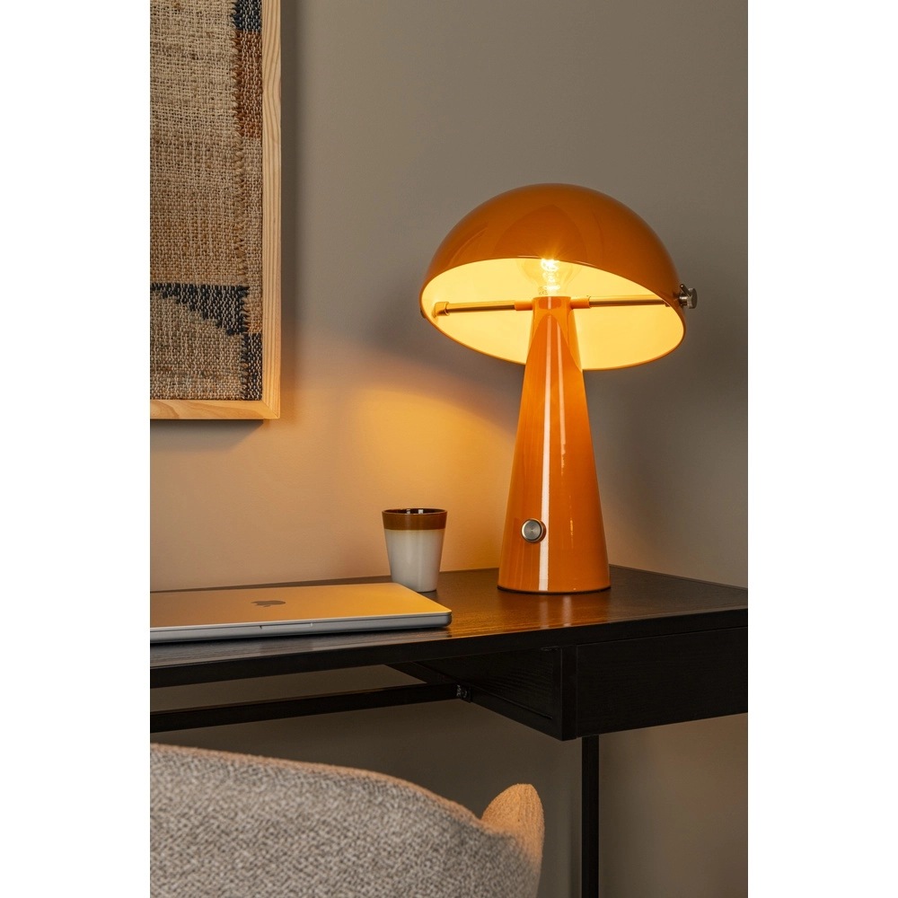 Tischlampe Barone orange Ø 38 cm Lucide Vibes 5411212650122