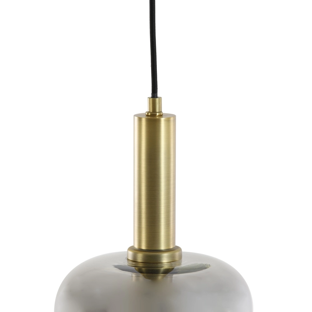 Rauchglas-Pendellampe Lekar Ø 16cm - 1x E27 Light & Living 8717807610968