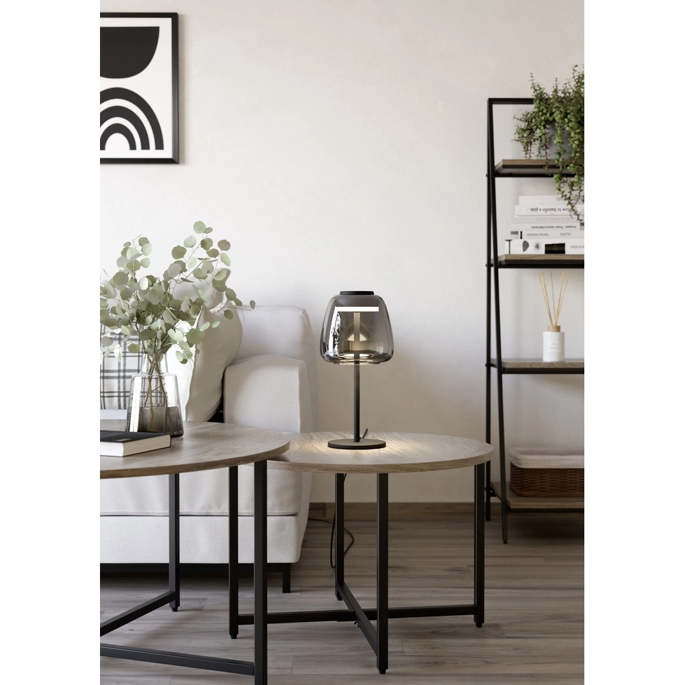 Tischlampe Alfero-Z Rauchglas – App-Steuerung Eglo 9008606312863