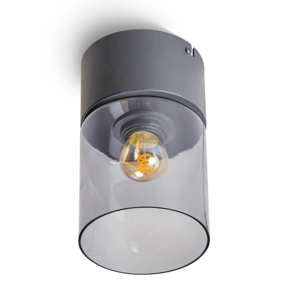 Deckenleuchte aus Glas Sledge Glass Rauchglas