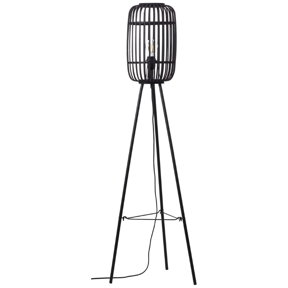 Stehlampe Woodrow schwarz Brilliant 4004353377075