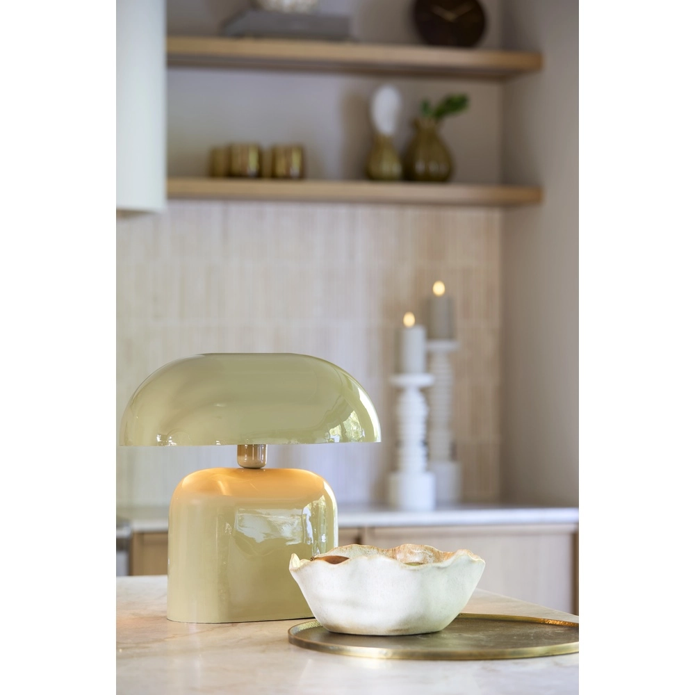 Tischlampe Todd Oval – glänzender Taupe Light & Living 8717807818920