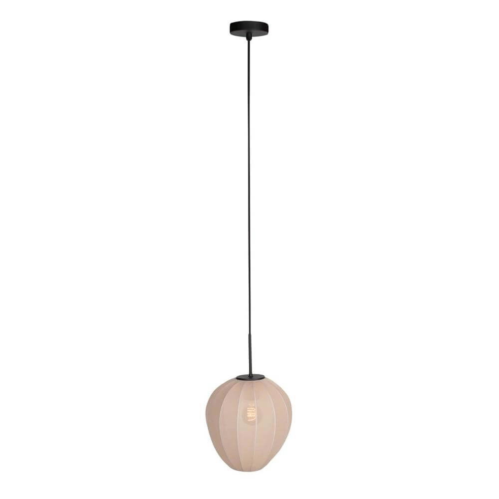 Pendelleuchte HaloSwap mit cremefarbenem Stoffschirm Ø 25cm Steinhauer 8712746179798