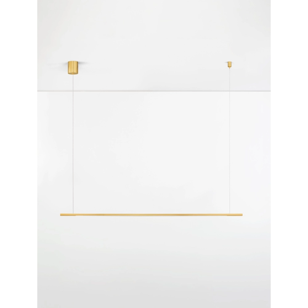 Schlanke Pendelleuchte Brillia gold 120cm Lyora 5212017473783