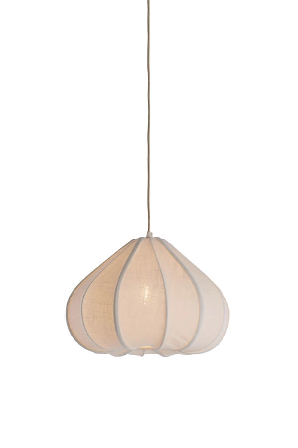 Weiße Pendelleuchte Zubeda Ø 38,5cm