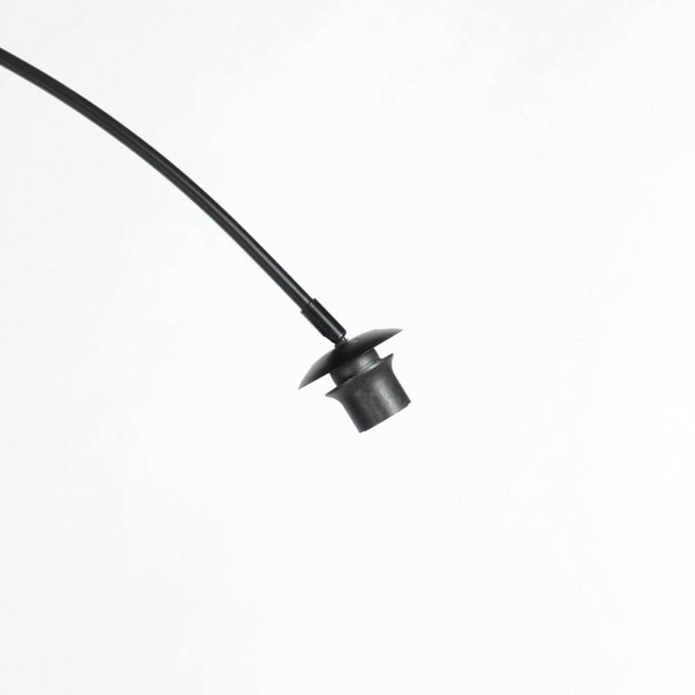 Stehlampe Curve schwarz mit Rattanschirm Ø 50cm Steinhauer 8712746179422