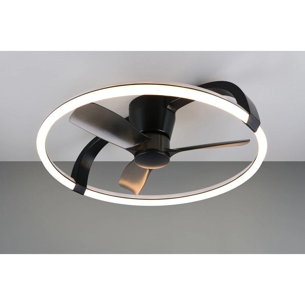 Smarthome-Lüfter Stockholm schwarze Ø 73,5 Tuya Trio 4017807693133