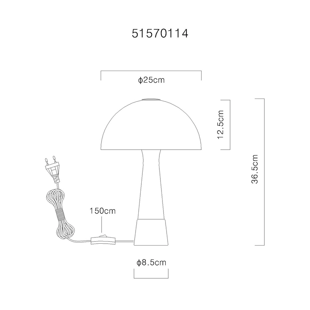 Einzigartige Tischlampe Paulin Ø 25 cm grün Globo 9007371513802