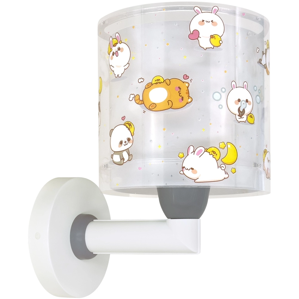 Wandleuchte für Kinder Kawaii Friends Graues Leuchten im Dunkeln Dalber 8420406417691