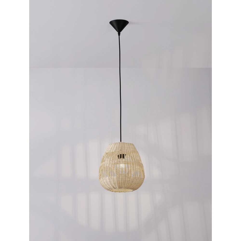 Rattan Pendelleuchte Marlo Ø 27cm Lyora 5212017438799