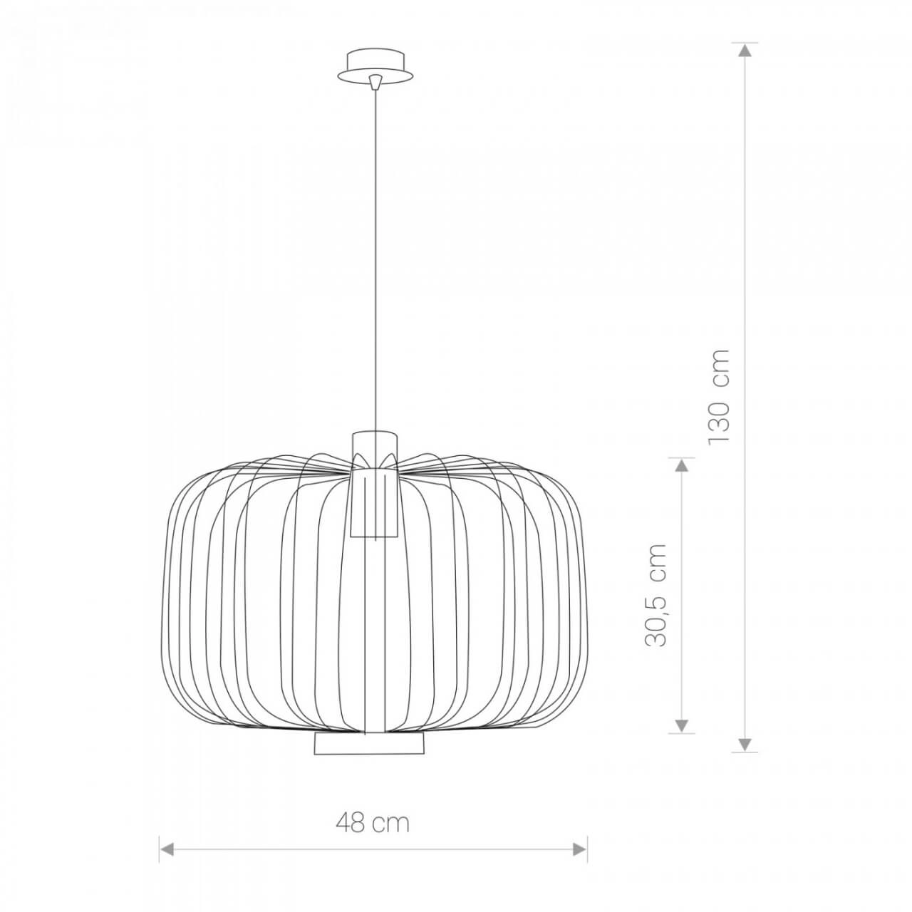 Schwarze Drahtlampe Allan Ø 48cm Lyora 5903139694193