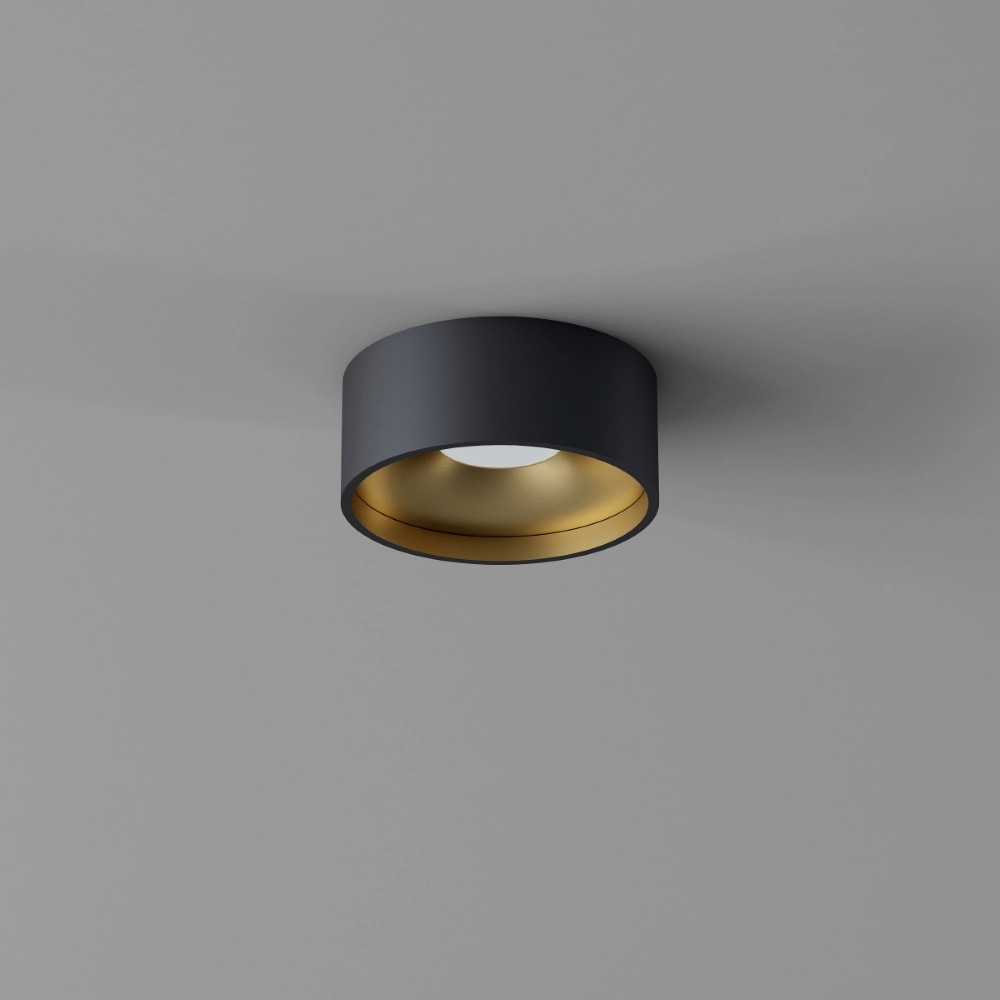 Deckenlampe im Badezimmer Oran Ø 12cm - Schwarz/Gold Artdelight 8720701103900