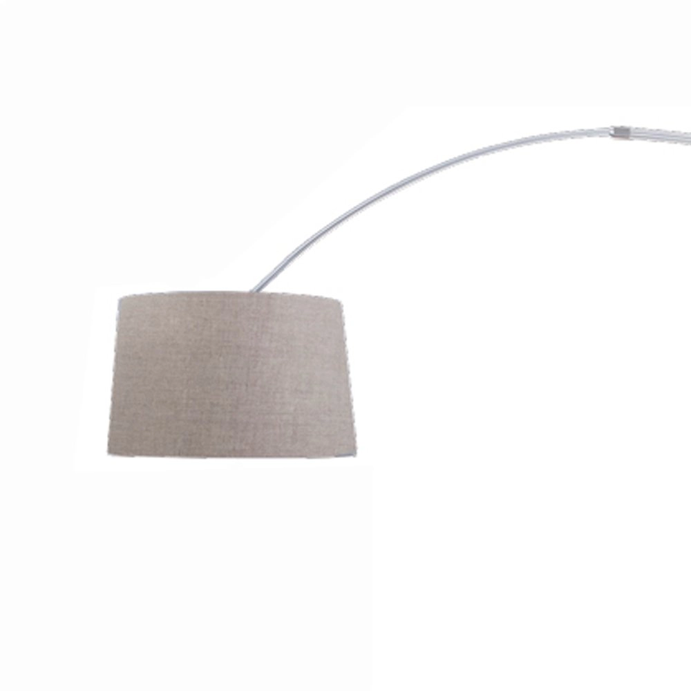 Bogenlampe Gramineus grau mit Taupe -Lampenschirm Steinhauer 8712746092868
