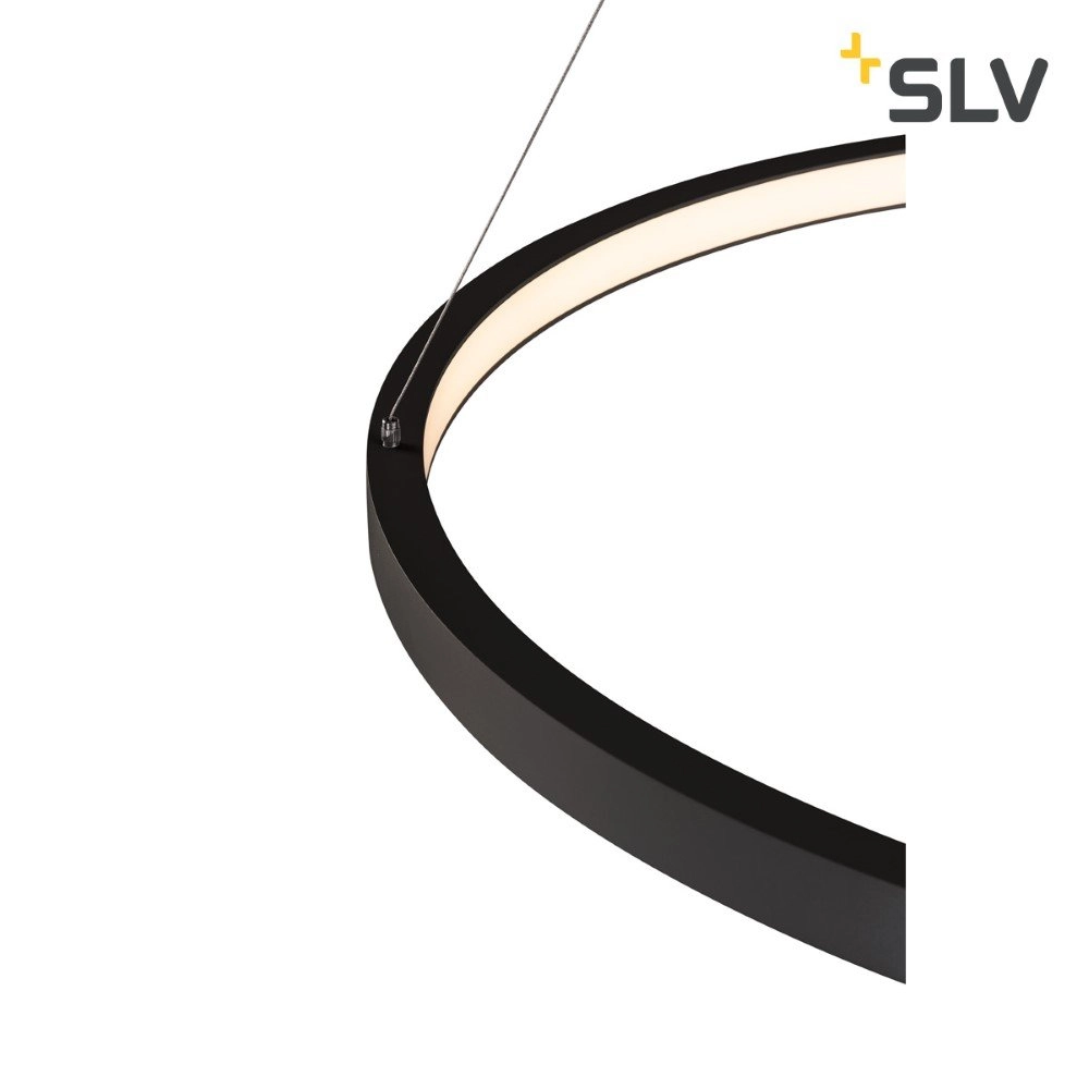 LED Hängelampe One 80 Ø 80 cm dimmbare schwarz SLV 4024163231053
