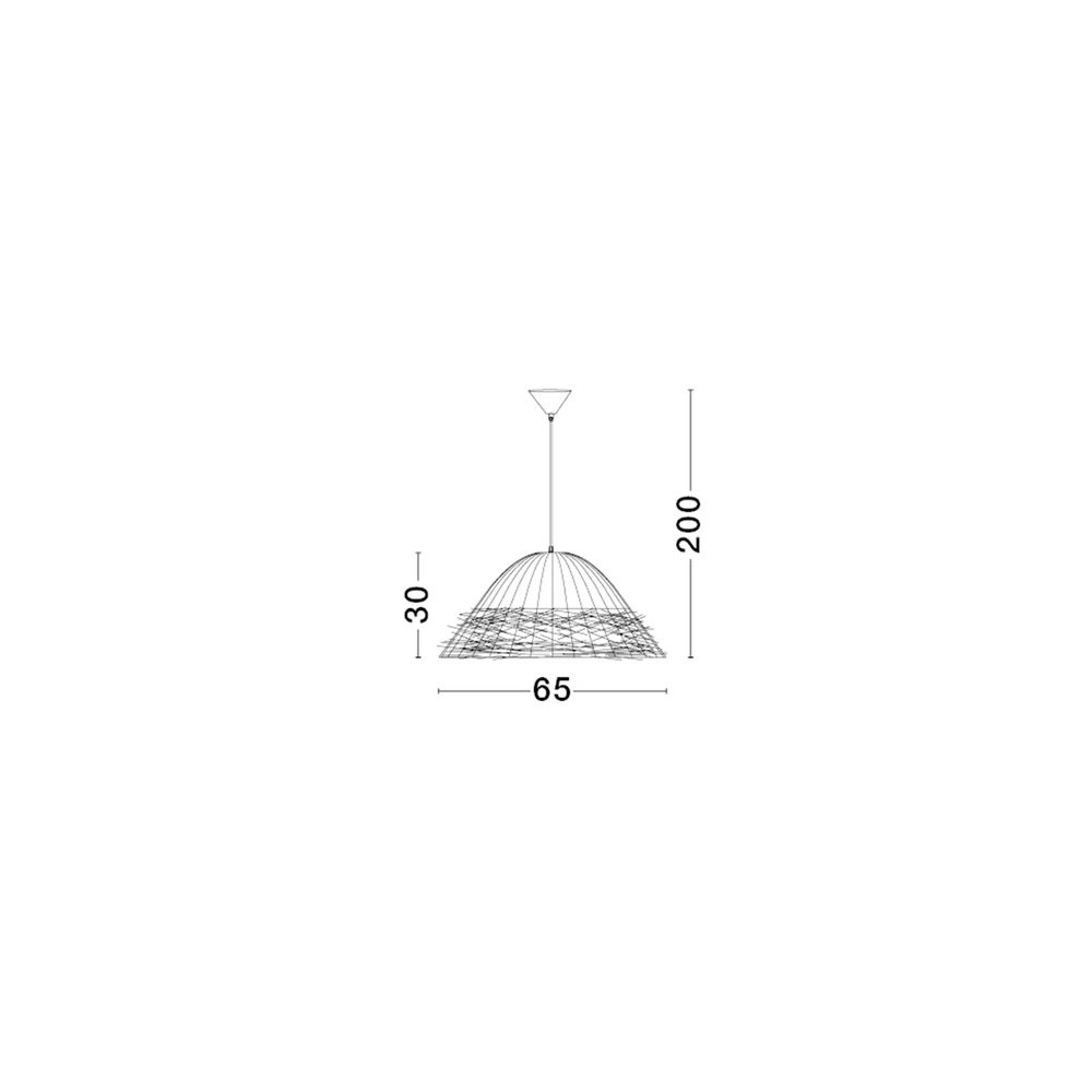 Natürliche Pendelleuchte Natu Ø 86cm Lyora 5212017452856