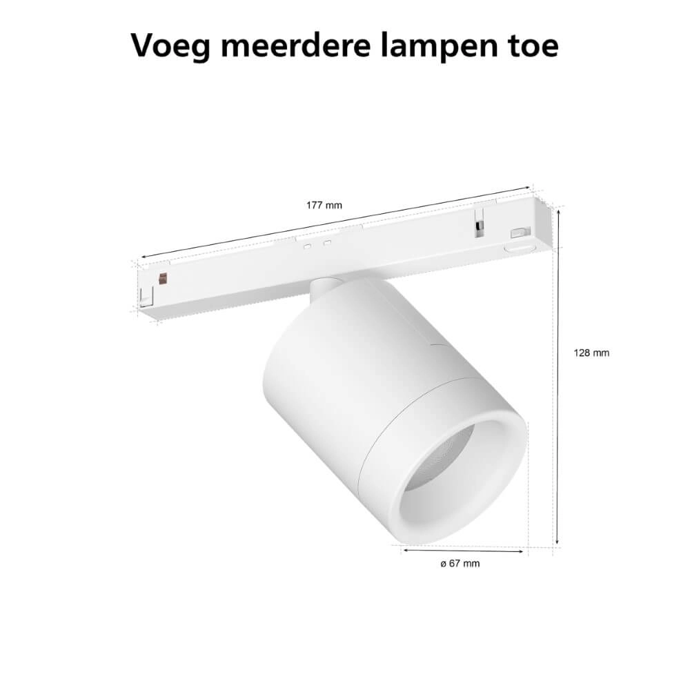 Hue Perifo - White and color Erweiterungsspot weiß Philips 8719514407466