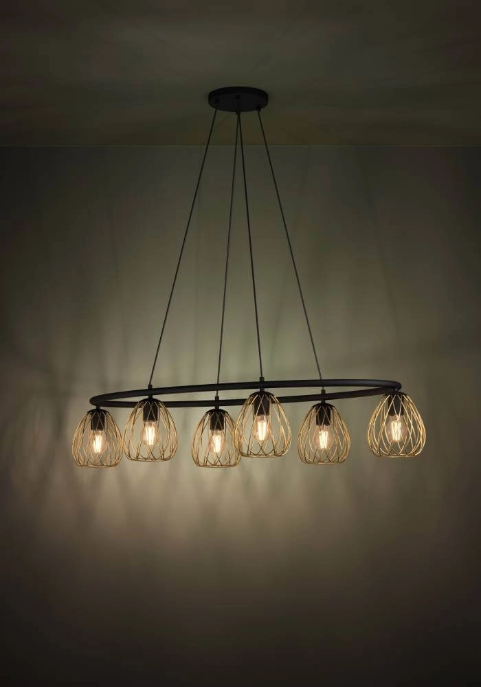 Hängelampe aus Draht für das Esszimmer Jazminia 1 6-Licht Stars of Light 9008606221455
