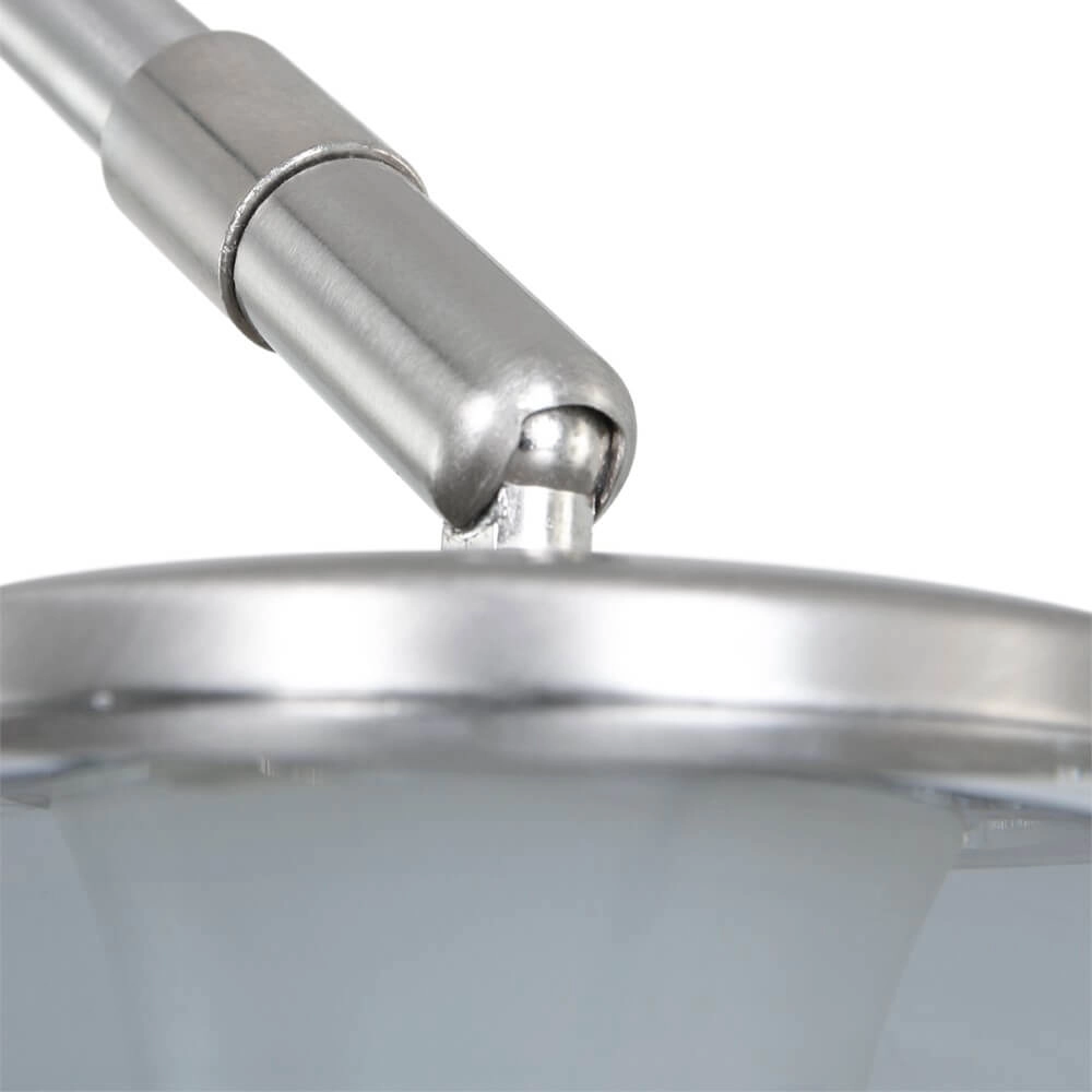 Bogenlampe Gramineus Stahl mit Rauchglas Steinhauer 8712746116496