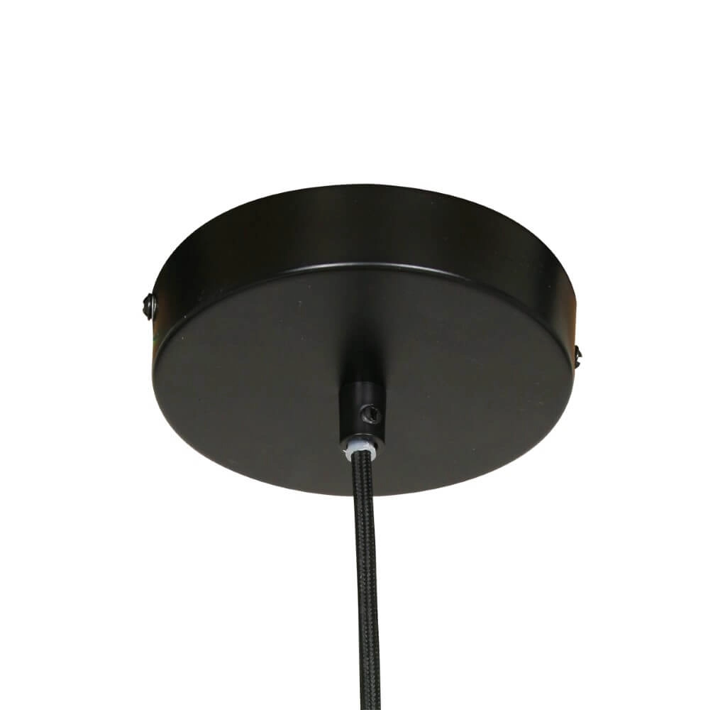 Pendelleuchte Bangalore Ø 70 cm schwarz mit hellbraun Steinhauer 8712746127935