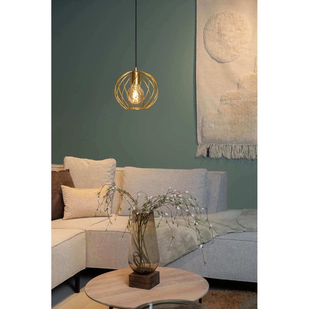 Pendellampe Danza Ø 25cm Gold Lucide 5411212211507
