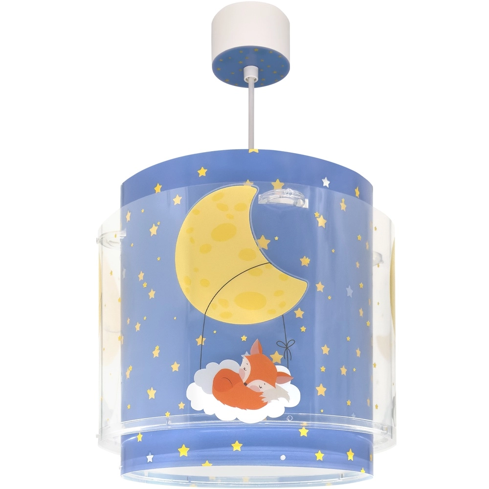 Pendelleuchte für Kinderzimmer Moon Dreams blau