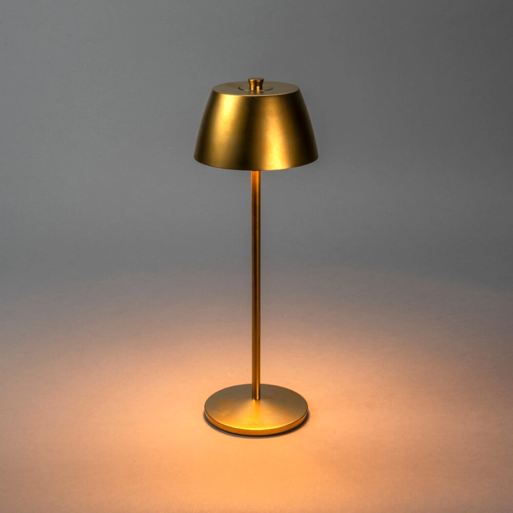 Wiederaufladbare Tischleuchte Eze Gold KonstSmide 7318308408019