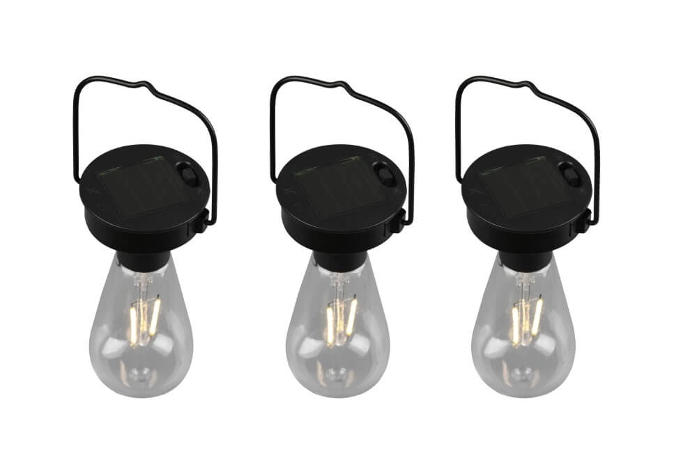 Solarleuchten Campus 3er-Set Trio 4017807529432