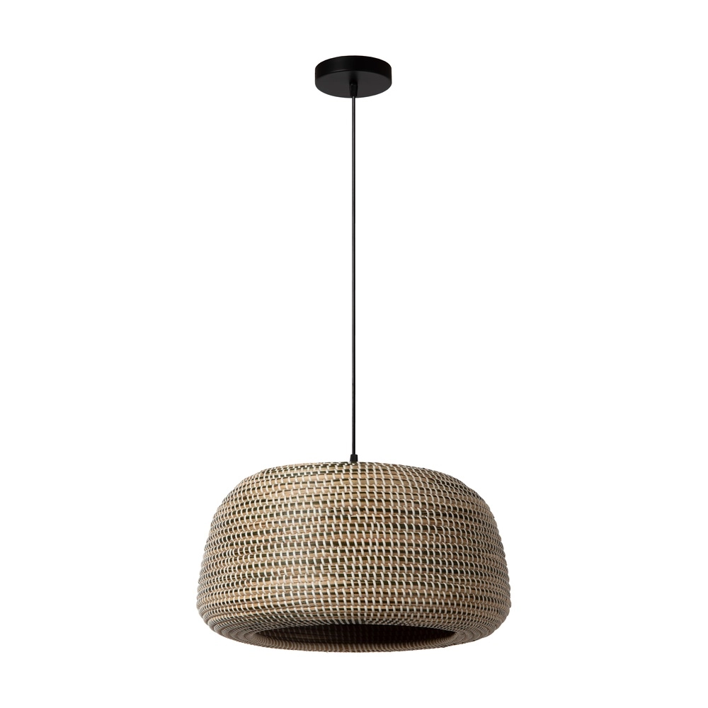 Seegras-Pendellampe Maduka Ø 47cm – braun Premium by Lucide 5411212106063