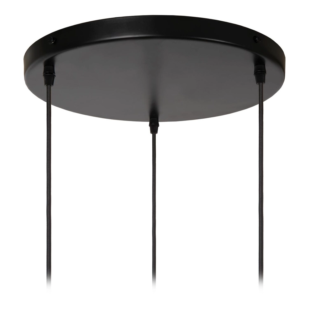 Design-Pendellampe Bina 3-Licht rundes Weiß Lucide 5411212135018