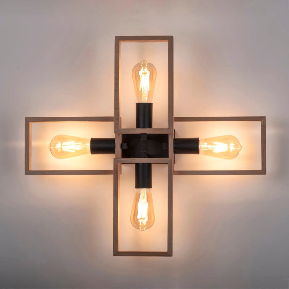 Ländliche Deckenleuchte Franky 4-Licht Just Light 4043689967949