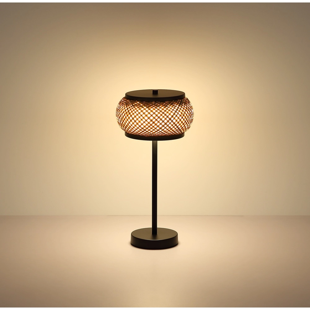 Tischlampe Bambora mit Bambus Globo 9007371572861