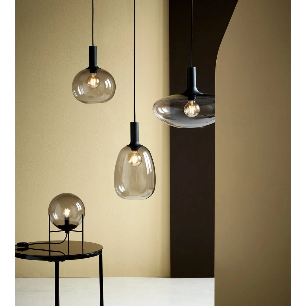 Pendelleuchte aus Glas Alton Kugel Ø 25cm Rauchglas Nordlux 5701581452688