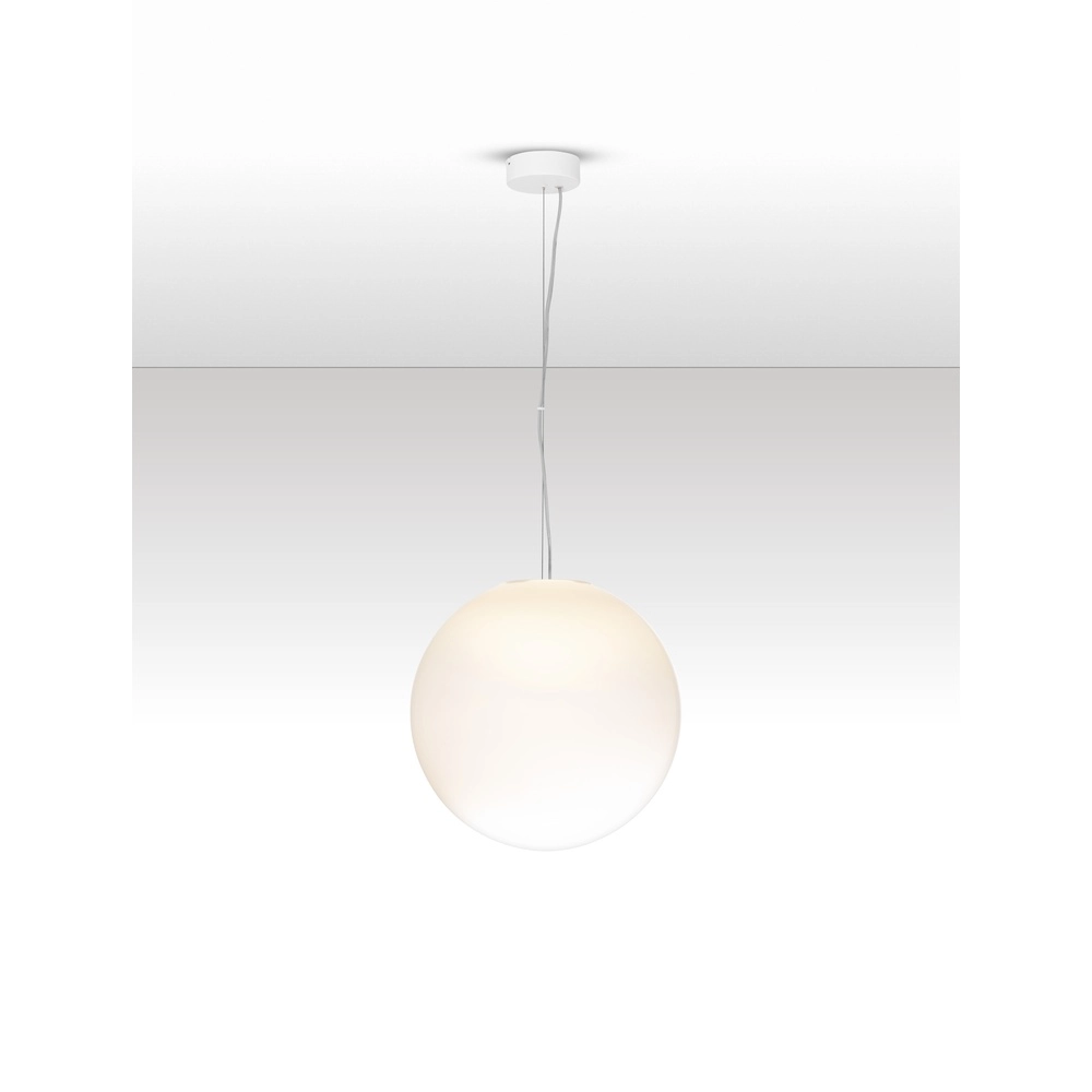 Weiße Pendelleuchte Bolita Glühbirne Ø 40cm Lyora 5212017484383