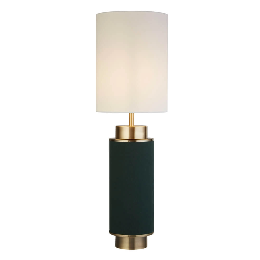 Tischlampe Flask 72 cm Nickel mit Vintage-Grün
