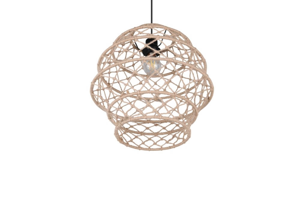 Rattan Pendelleuchte Hive Ø 38,5cm Trio 4017807637205
