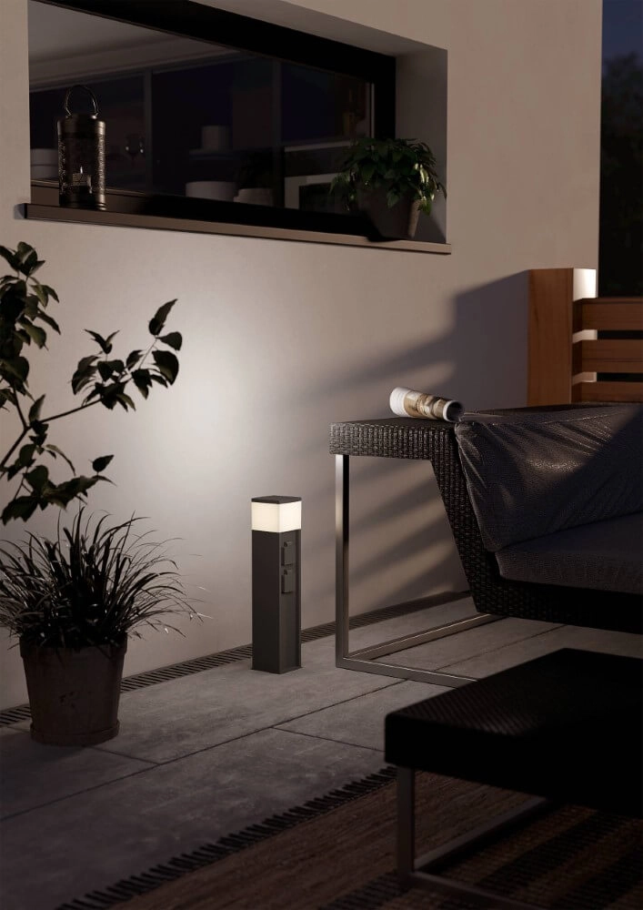 Fassung mit Lampe Park 5 Anthrazit Eglo 9008606297825