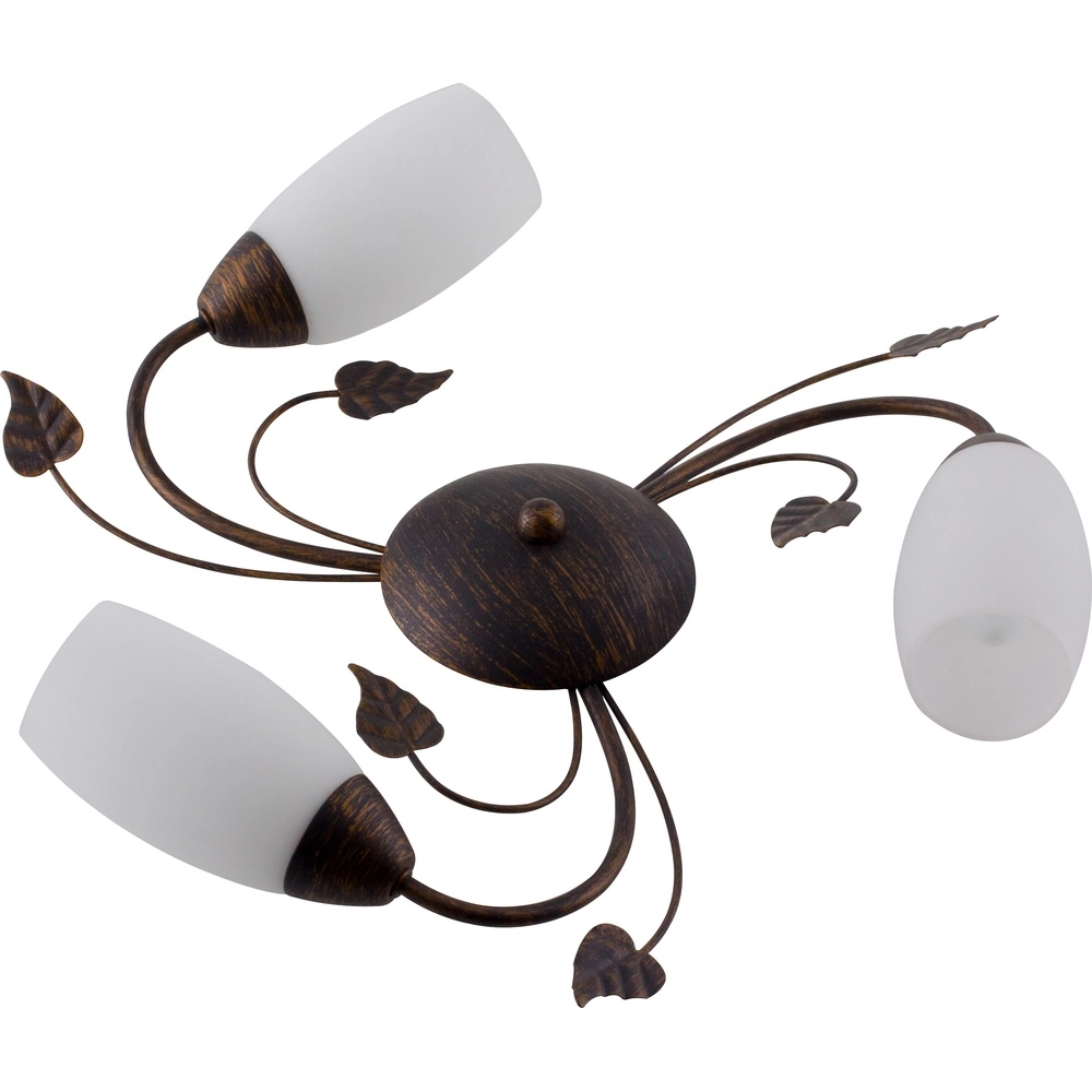 Klassische Deckenlampe Venezia Rostbraun