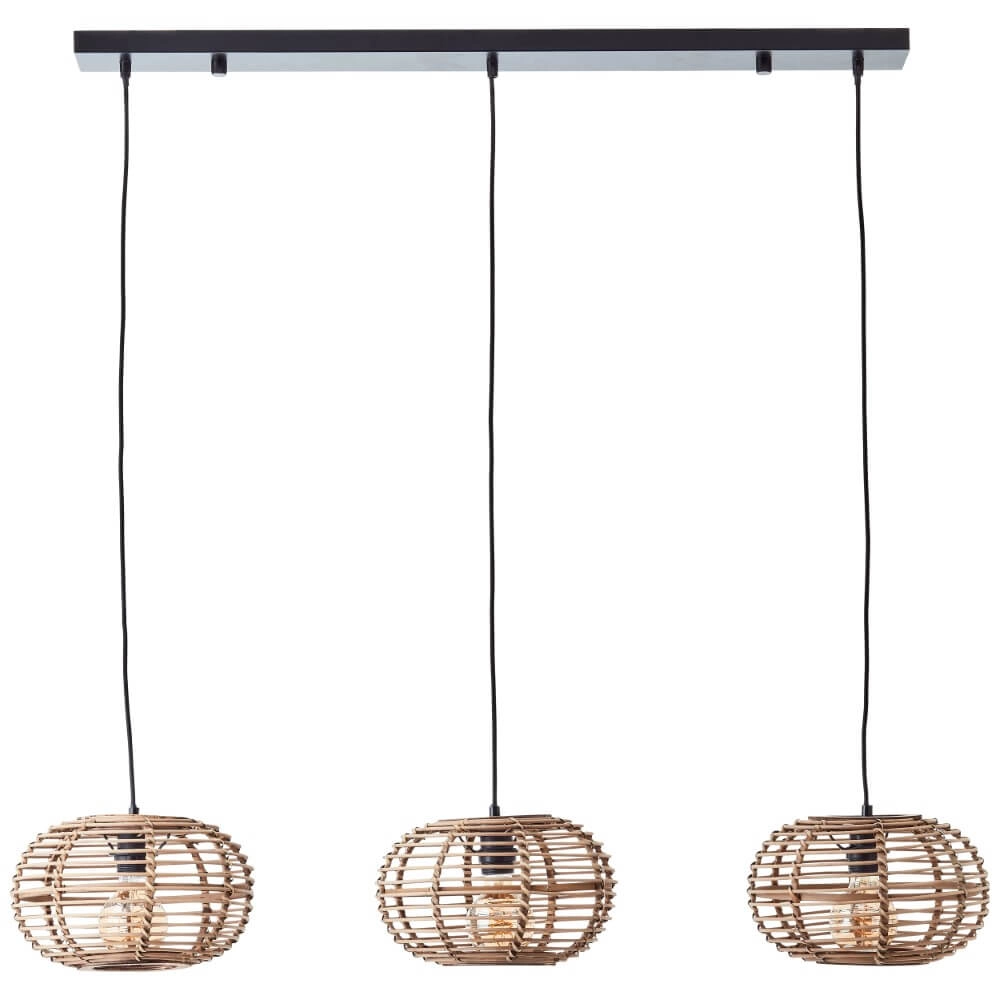 Hängelampe für den Esstisch aus Rattan Woodball Brilliant 4004353413797