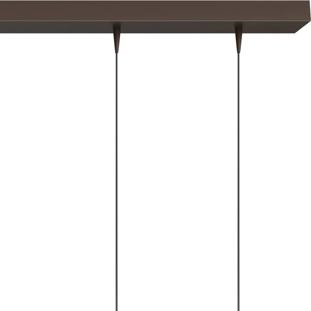 8-Licht Pendellampe Talana 160 cm Kakaobraun Ø 6 cm DTW Masterlight 8718121399010