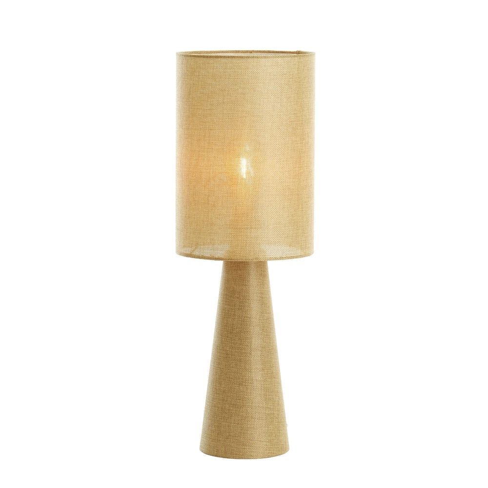 Boucle-Tischlampe Micky 58 cm – olivgrün Light & Living 8717807761141