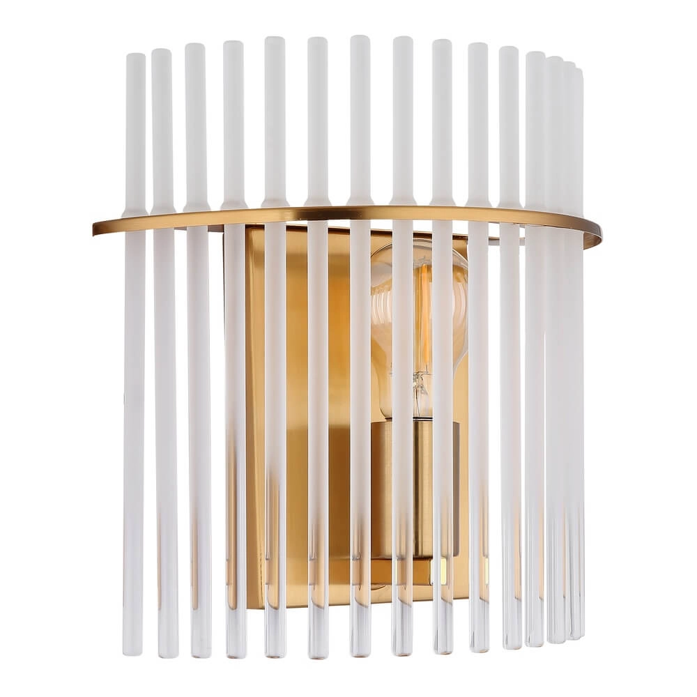 Goldene Wandleuchte Gorley mit Glas Globo 9007371471768