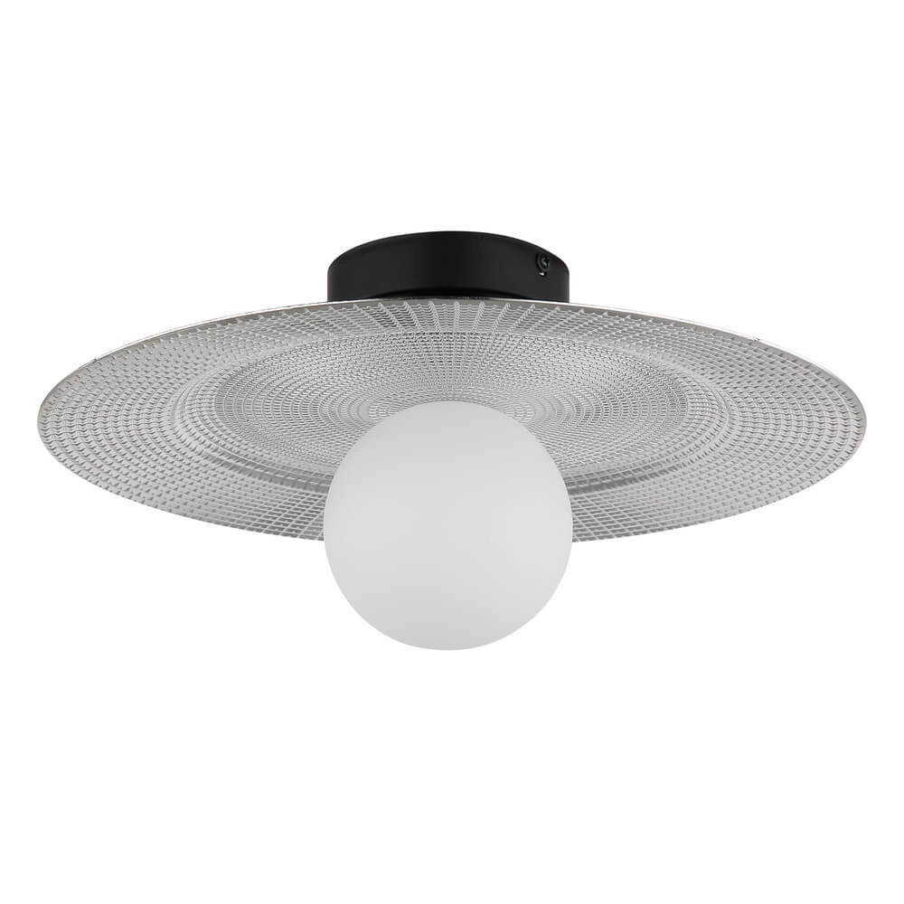 Schwarze Deckenleuchte Riga Ø 33cm Globo 9007371453023