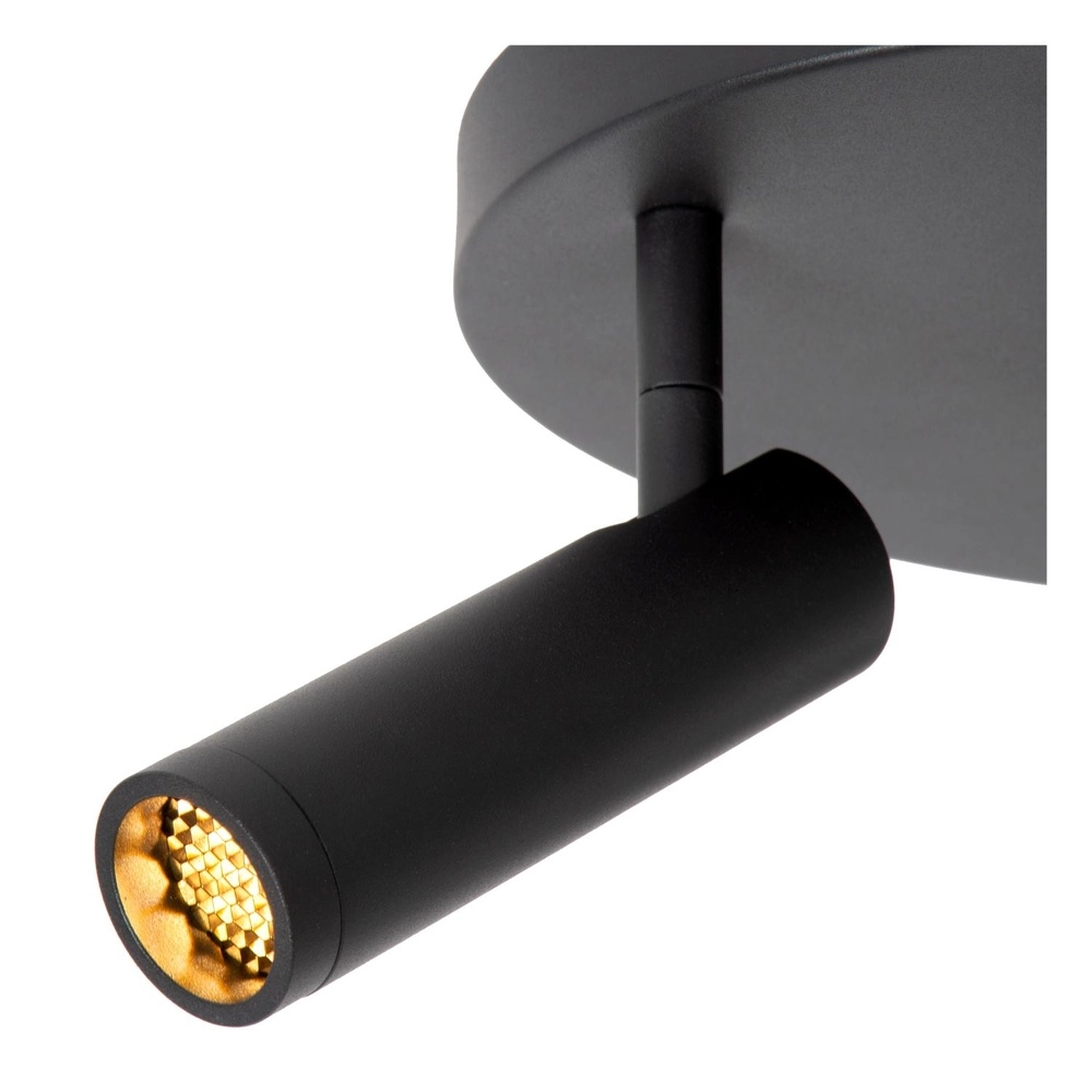 Elegante Deckenlampe Grado 3-Licht Schwarz Lucide 5411212221681