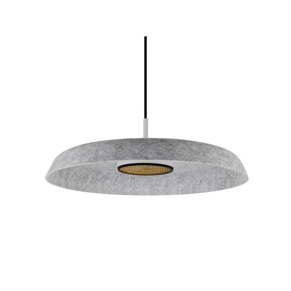 Kapuze aus Filz Grip! Flat Ø 50 x 6,2cm grau SLV 4024163316200