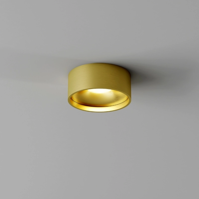 Deckenlampe im Badezimmer Oran Ø 12cm – Gebürstetes Gold