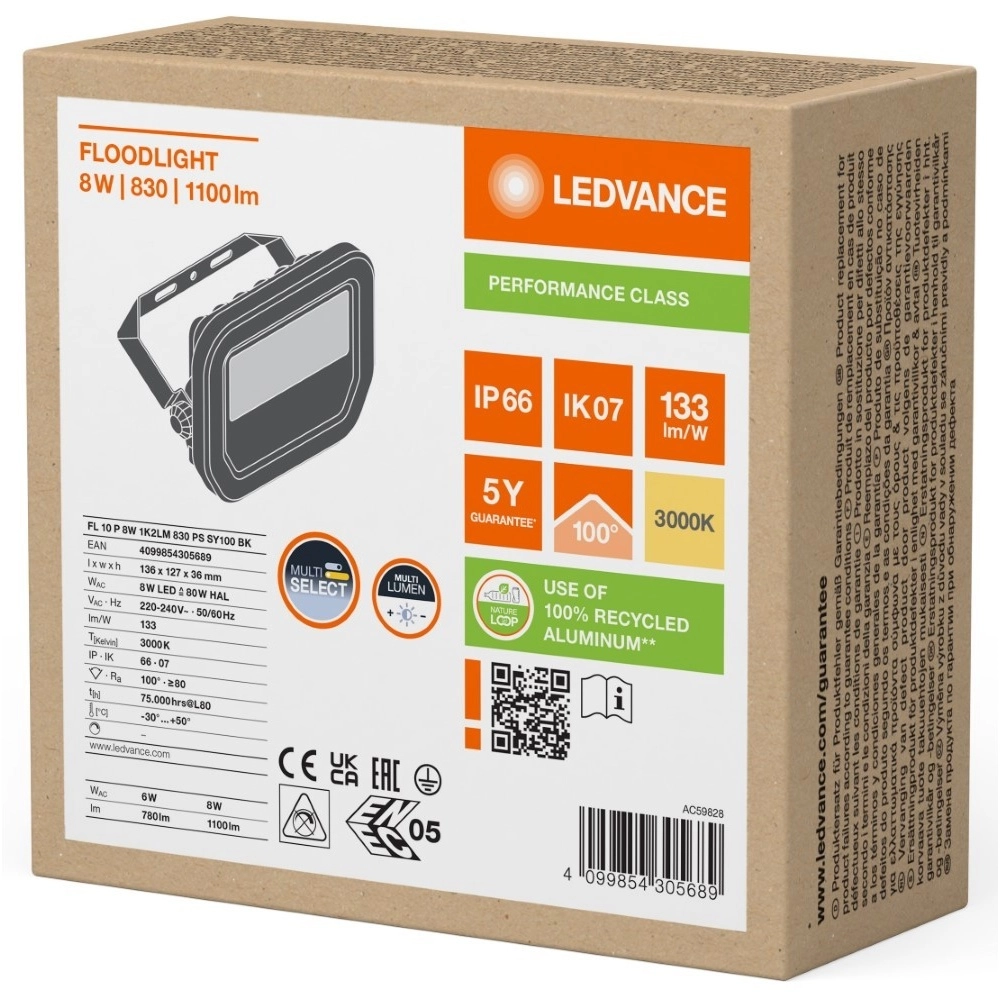 Im Rampenlicht Vance 8W - 3000K Schwarz Lyora 4099854305689