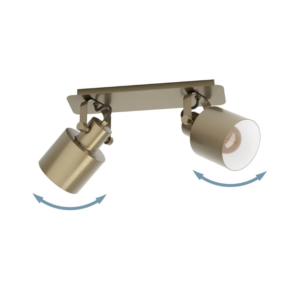 Deckenstrahler aus Messing Southery 2-flammig Eglo 9002759438180