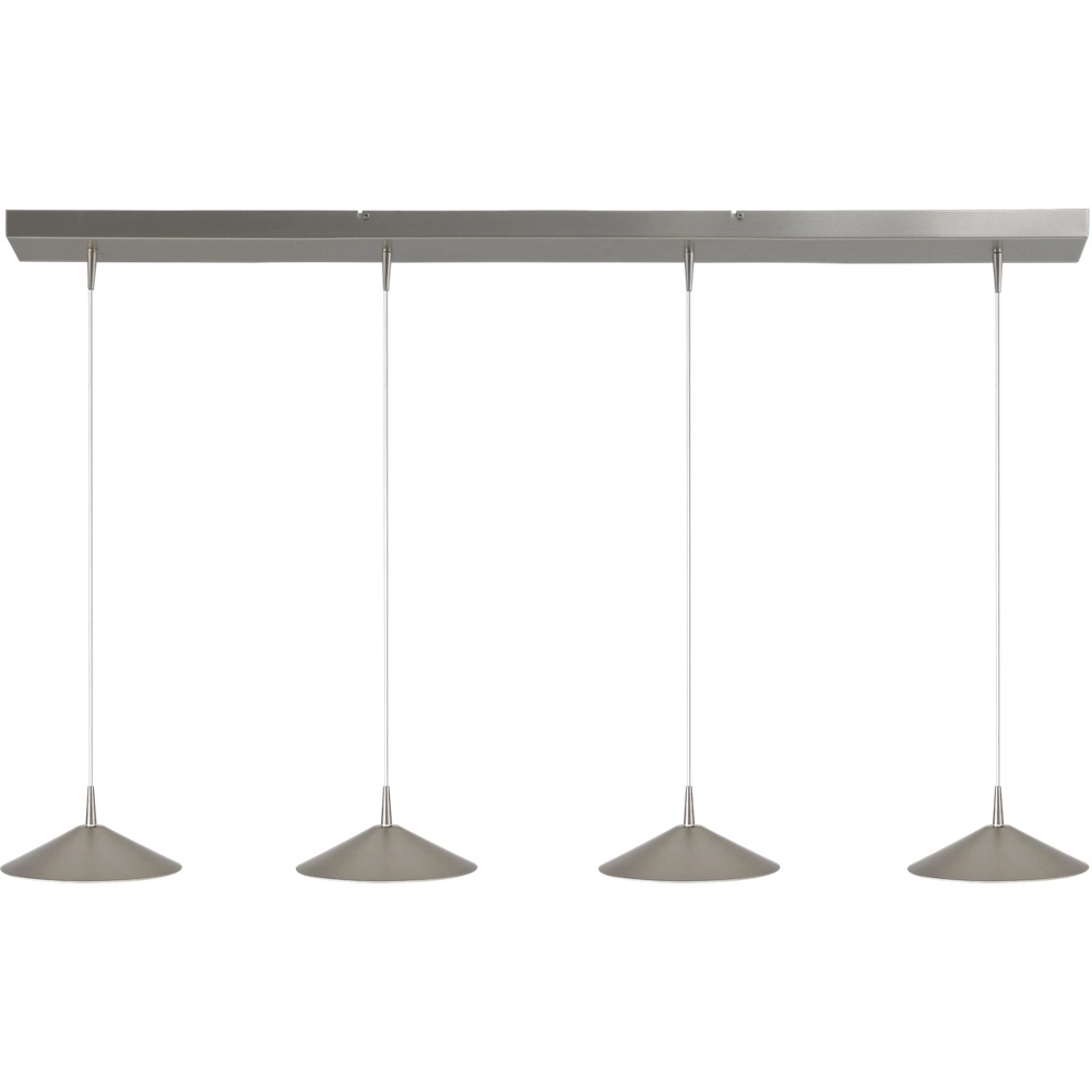 4-Licht Pendellampe Ceppo Nickel Ø 22 cm